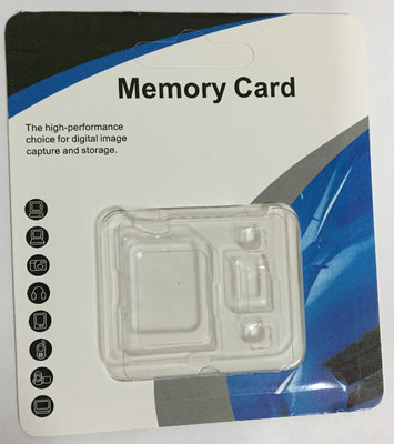 China Micro SDHC Memory Card Package 15mm X 11mm X 1mm With Customized Logo supplier