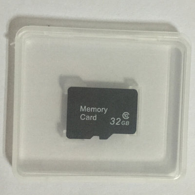 China Single Micro SD Card Holder PP / Plastic , Memory Card Transparent Plastic Box supplier