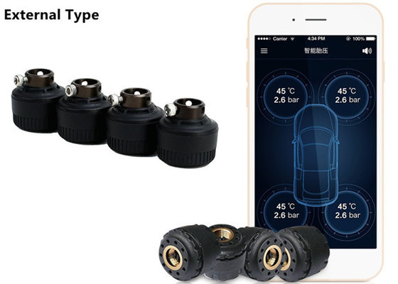 China Digital Type OEM TPMS Sensors , Car Tyre Pressure Sensor For Android / IOS System supplier