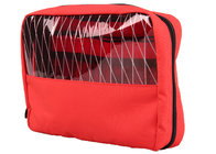 Custom Cool Black / Light green / Red Color Cosmetic Bag, Waterproof Neoprene Pouches