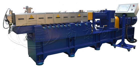 China PVDF/ F46/PFA Fluorine plastic plastic masterbatch twin screw extruder producing machine supplier