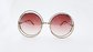 Ladies' fashion accessories Metal sunglasses 2019 fashion design UV 100% Round idea supplier
