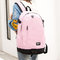 High School Students Bag Female Fashion Men's Backpack Travel Canvas Bag