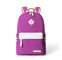 High School Student School Bag Simple Middle School Student Canvas Backpack