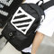 The Streets Of Personality Backpack Striped Printed Youth Backpack Student Bag Travel Pack