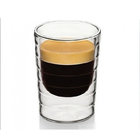 custom bamboo wood cover double-glazed coffee cup Glass double-layer cup custom insulation cup Egg-shaped double cup