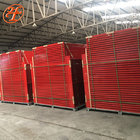 6'*8' metal portable temporary fence panel pvc coated steel feet Haotian factory manufacturing