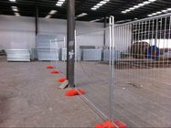 Movable temporary fence panel with steel or concrete base direct factory