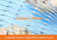 High Strength Flexible Stainless Steel Wire Rope Sleeve Net For Safety