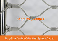 Flexible Stainless Steel Woven Rope Wire Mesh For Stair Security
