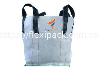 China White Color With Baffle PP Woven FIBC Bag for Gravel Mining/ Chemical supplier