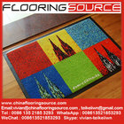 Nylon fiber rubber back printed carpet logo mat custom size and color
