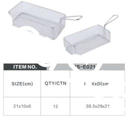 China Good kitchen tool stainless steel deep frying basket for cooker supplier