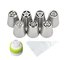 Stainless Steel Large Size Icing Syringe Set DIY Nozzle+1Tri-Green Color supplier