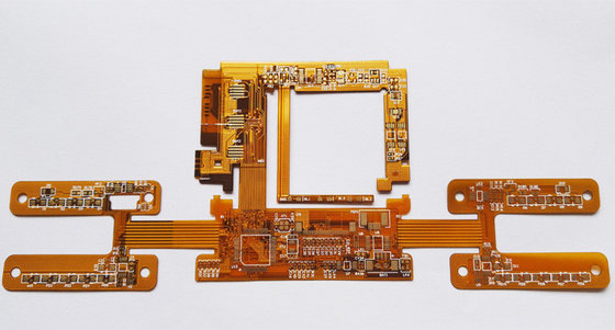 China Double Sided Flexible PCB Board Coverlay Soldermask Type ENIG Surface Finish Supplier