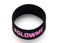 Custom wrist band 1 color filled 202*25*2mm size color customized
