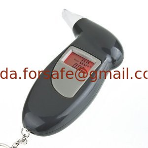wine alcohol tester, digital breathalyzer with keychain and mouthpiece FS6680