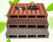 Hollow 140*25 lock floor plastic wood simulation laminate flooring outdoor special wpc wood composite panel