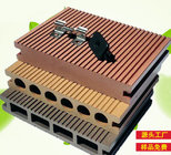 Supply hollow grooved plastic wood floor 135*25 outdoor swimming pool anti-skid floor environmental protection recycled