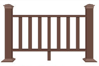 Direct wood plastic material fence fence Park wood plastic fence pe plastic wood fence manufacturer