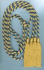 52 Inches two soft rayon honor cords tied-together with 4 inches tassels on both ends