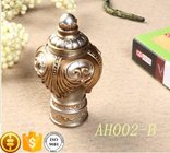 Classical delicate PP plastic curtain rod finials for home decoration