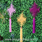 Traditional fluorescent tassels with chinese knot for home and graduation cap decoration