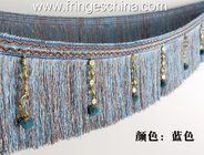 Handmade fashionable chain beads lace tassels fringes for curtain/sofa/pillow/stage decoration
