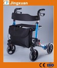 9102 Foldable Rollator Mobility Walking Aids with Ergonomic handles for walking outside