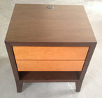 Wooden 5-star hotel furniture stone top night stand/bed side table NT-0021