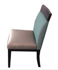 wooden frame fabric/PU dining chair DC-0014