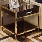 High end 5-STAR metal frame wooden night stand /bed side table, casegoods,hotel furniture NT-0088