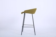 bar chair,fabric /pu seat,steel legs, black painting legs, modern bar chair