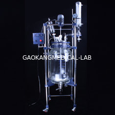 China China's famous brand lab chemical cylindrical vacuum jacketed glass reactor supplier