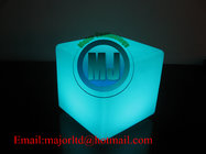 Outdoor Waterproof Colors Changing  Battery Power Lighting up LED Cube Stool