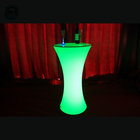 16 Colors Changing Remote Control Rechargeable Battery Power Illuminated High Round LED Bar Table for Party Event