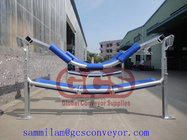 carrier idler roller round frame bracket/offer conveyor carrier idler; torugh idler offer conveyor carrier idler; torugh