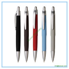 China rubber surface hotel use gift logo pen supplier