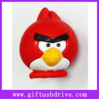 All kinds angry birds shaped rubber usb flash memory with 1G/2G/4G/8G/16G/32G/64G