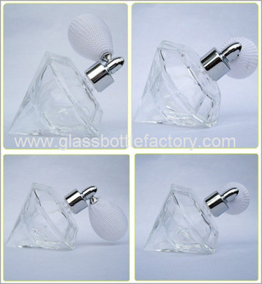 China Perfume Glass Bottle With White Gas Sprayer supplier