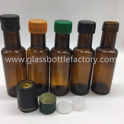 China 100ml Amber Olive Oil Glass Bottles With Caps supplier