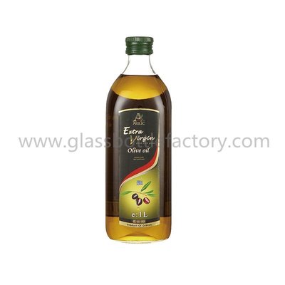 China 1000ml Clear Empty Olive Oil Glass Bottle supplier