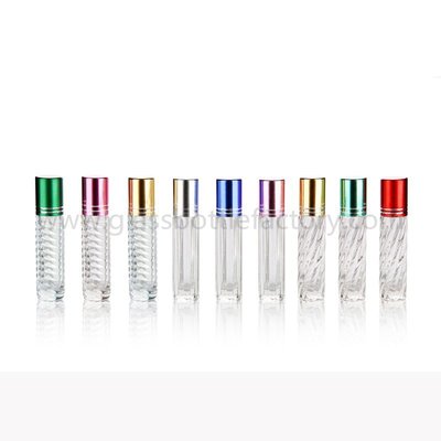 China 3ml,4ml,5ml Clear Perfume Roll On Bottles With Cap and Roller supplier