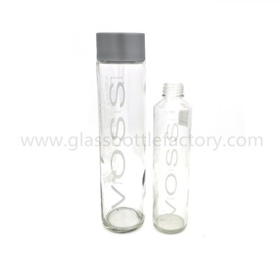 China VOSS Clear Water Glass Bottle With Cap supplier