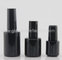 10ml Black Round Glass Nail Polish Bottles With Cap Abd Brush supplier