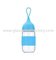 300ml Clear Water Glass Bottle With Blue Cap For Gift supplier