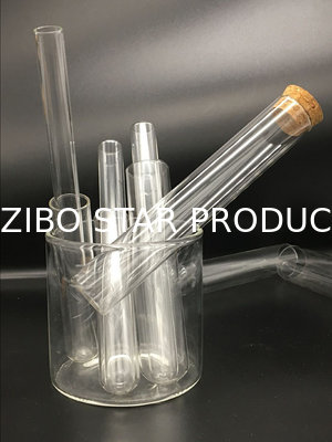 Glass Test Tube with Rolled Openning /Tube with Wooden Cap From China