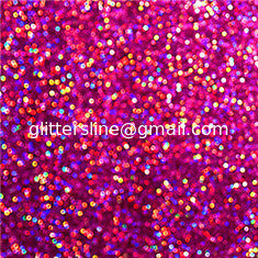 China PET Holographic Pink Hexagon Shape Glitter Powder (PHS16) supplier
