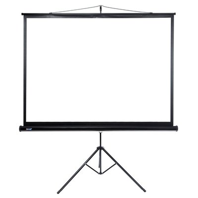 China 100&quot; 4:3 foldable tripod projection projector screen HD 3D TV home theater matte white supplier