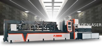 China Golden laser | P2060A ato bunlde loader tube fiber laser cutting machine for pipe cutting supplier